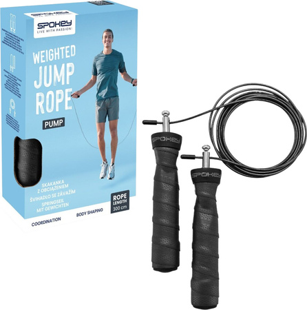 Skakanka z obciążeniem Spokey Pump czarna 944035