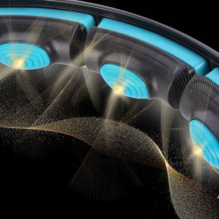 Zestaw Hula hop magnetyczny z licznikiem pas wyszczuplający HMS 71 - 106 cm