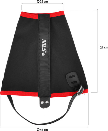 Stuptuty biegowe ochraniacze na buty Nils Camp NC17113 czerwone