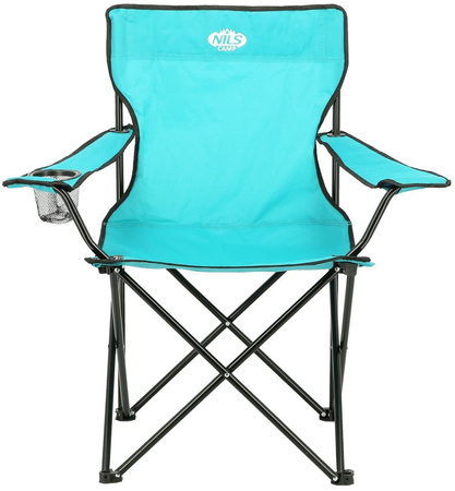 Krzesło turystyczne kempingowe składane Nils Camp NC3044 turkusowy