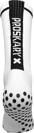 Skarpety treningowe antypoślizgowe Proskary Elite senior białe