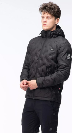 Męska kurtka puchowa z kapturem pikowana Elbrus Allio Primaloft rozmiar XXL