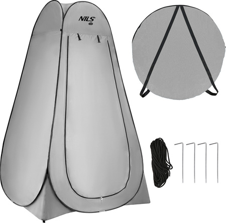 Przebieralnia namiot prysznic turystyczny Nils Camp NC1706 szary 120x120x190cm