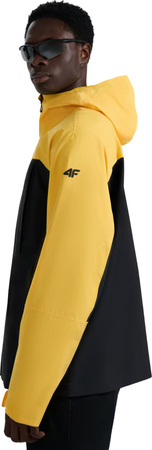 Kurtka trekkingowa męska 4F M1010 żółto-czarna 4FWAW25TTJAM1010 71S