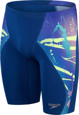 Męskie kąpielówki Speedo PLMT DIGI VCUT JAM AM ammonite/miami lilac/bright /aquarium rozmiar 28