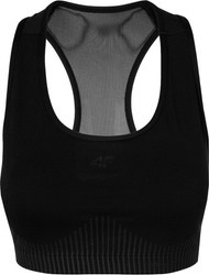 Stanik sportowy damski 4F głęboka czerń H4Z22 STAD011 20S