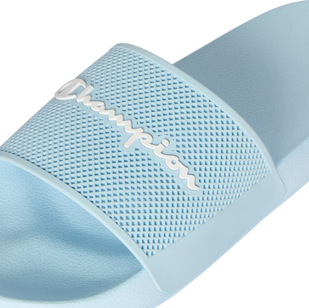 Klapki damskie Champion DTN21 Slide błękitne S11806 BS010