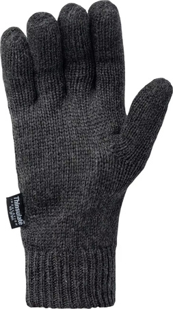 Męskie rękawice wełniane rękawiczki zimowe Elbrus Remos ciemnoszare rozmiar S/M