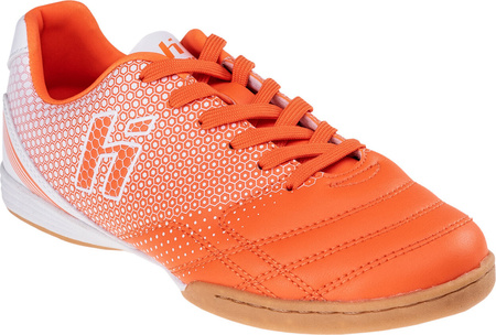 Buty piłkarskie halówki Huari Tacuari Teen IC pomarańczowo-białe rozmiar 39