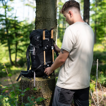 Plecak turystyczny trekkingowy górski czarny kjolen 40l Nils camp NC1938