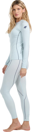 Spodnie legginsy bielizna termoaktywna damska 4F F204 jasnoniebieskie 4FWAW25USEAF204 34S