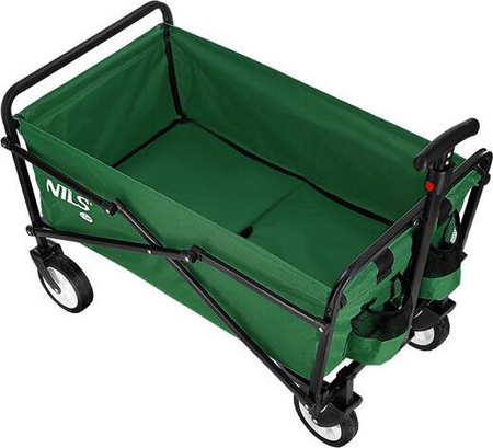 Wózek turystyczny kempingowy plażowy składany Nils Camp NC1602 zielony 75x46cm