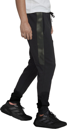 Spodnie męskie adidas Essentials Camo Print Fleece Pant czarne HL6929