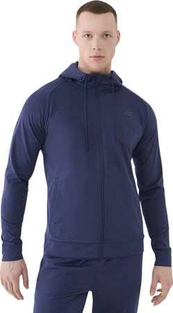 Bluza męska 4F FNK M512 ciemny granat melanż 4FWSS25TFSWM512 30M
