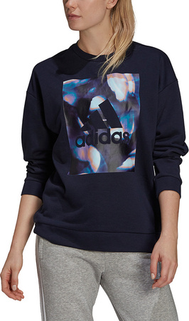 Bluza damska adidas U4U Soft Knit Swe granatowa GS3880