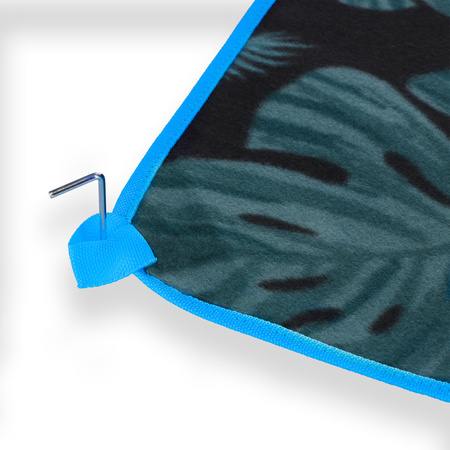 Koc piknikowy liście 200x200 pe alu Nils camp nc2222