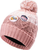 Dziecięca czapka zimowa Elbrus Lewis TG Ash różowo-biała 