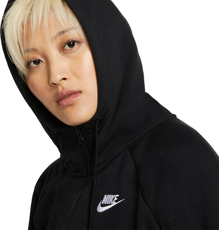 Bluza damska Nike Essentials Hoodie FZ FLC czarna BV4122 010