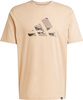 Koszulka męska adidas Camo Logo Graphic beżowa JM6382