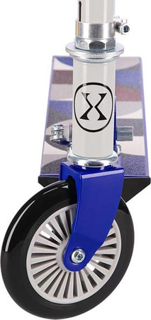 Hulajnoga dziecięca składana miejska koła 125mm ABEC-5 Nils Extreme hd026 szaro-niebieska