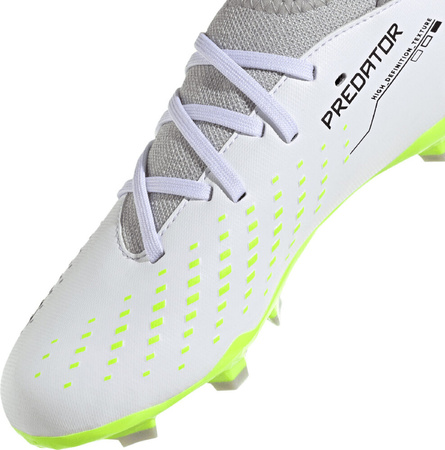 Buty piłkarskie dziecięce adidas Predator Accuracy.3 FG biało-szare IE9504
