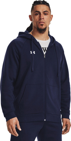 Bluza męska Under Armour Rival Fleece FZ Hoodie granatowa 1379767 410