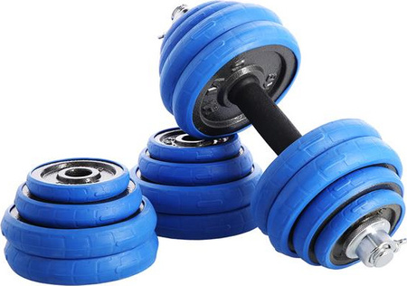 Sztangielki/sztanga gumowane HMS SGG30BAR 30 kg