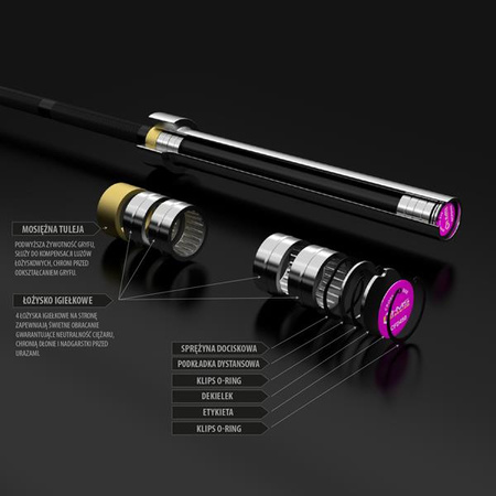 Gryf prosty do crossfitu HMS Premium GCFD450 201cm 15 kg