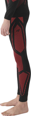 Bielizna termoaktywna legginsy spodnie kalesony męskie 4F M166 czerwone 4FWAW24USEAM166 62S