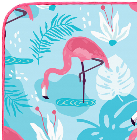 Ręcznik z mikrofibry Nils Camp NCR14 160X80 cm flamingi