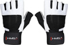 Rękawiczki kulturystyczne na siłownię HMS rst04 biało-czarne rozmiar XXL