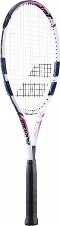 Rakieta do tenisa ziemnego Babolat Feather S CV G1 biało-różowo-granatowa 194031 121239