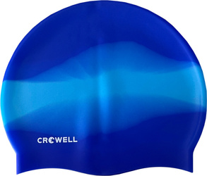 Czepek pływacki silikonowy Crowell Multi Flame niebieski kol.18