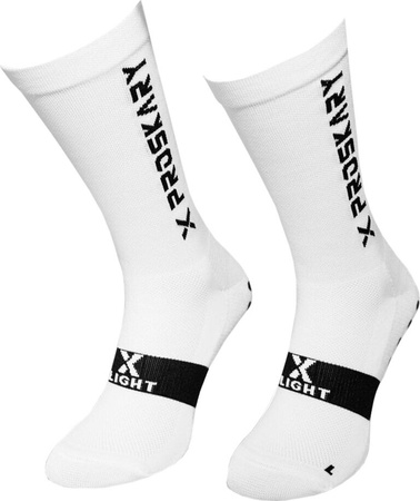 Skarpety treningowe antypoślizgowe Proskary X-Light senior białe