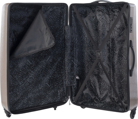 Walizka podróżna na kółkach twarda Iguana Murcia Ii 97 champagne 97 litrów