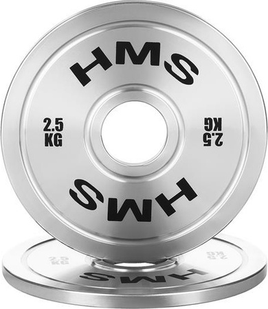 Talerz olimpijski bumper obciążenie stalowy kalibrowany 2.5 kg HMS tos25