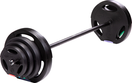 Zestaw sztanga talerze kompozytowe treningowe HMS