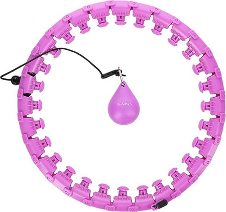 Hula hop violet z wypustkami i obciążnikiem HMS hhw12 plus size