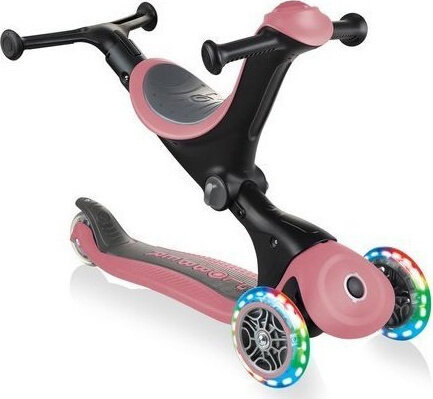 Hulajnoga balansowa jeździk rowerek Globber GO-UP Deluxe Lights pastelowy róż 646-210