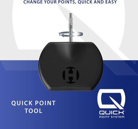 Narzędzie do wymiany końcówek Harrows Quick Point Tool
Quick Point Tool – trwałe, kompaktowe narzędzie do szybkiej wymiany końcówek w rzutkach systemu Quick Point. Zapewnia precyzję, bezpieczeństwo i pełną kontrolę przy każdej zmianie.