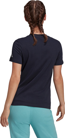 Koszulka damska adidas Essentials Slim Logo granatowa H07833