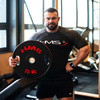 Talerz olimpijski ogumowany 2 x 25 kg HMS TOG25 2 x 25 kg