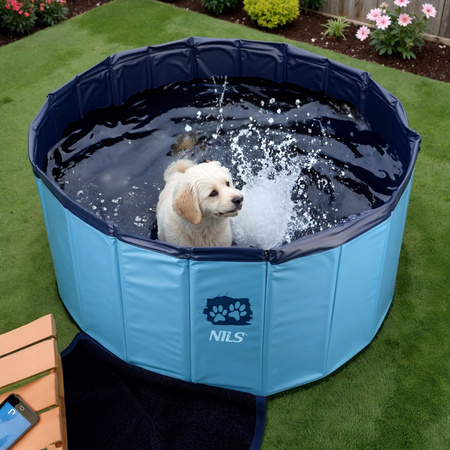 Basen dla psów zwierząt składany ogrodowy Nils Camp NC2804 100x30cm