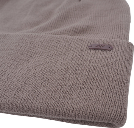 Czapka zimowa ciepła 4F U622 ciemny brązowy 4FWAW25ACAPU622 80S