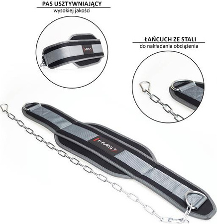 Pas obciążeniowy do ćwiczeń siłowych HMS PST04