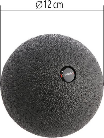 Piłka do masażu pojedyncza czarna HMS BLM01 12cm