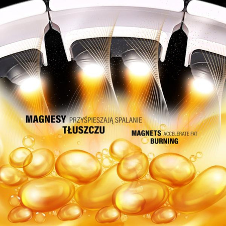 Hula hop white z magnesami i obciążnikiem licznik HMS hhm16