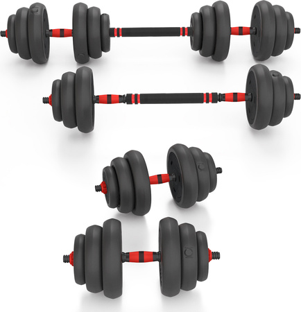 Zestaw ciężarów hantla gryf 20kg HMS sgn120 pro set 6w1