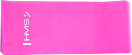 Taśma Guma do ćwiczeń pilates HMS TP01 różowa 0.7x120x1200 mm