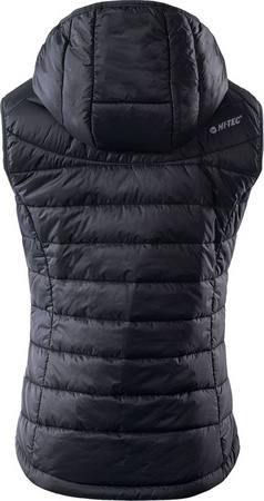 Damska kamizelka z kapturem pikowana Hi-tec Lady Nevi czarna rozmiar M